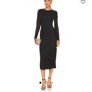 BARDOT SENSAI MESH MIDI DRESS